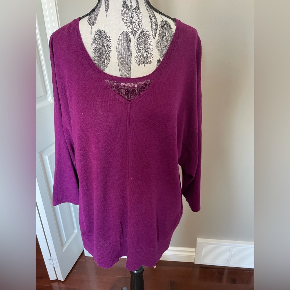 Style & co. Magenta Sweater